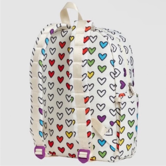 STATE Bags Kane Kids Travel Backpack in the Rainbow Hearts Print Travel School - Picture 2 of 12
